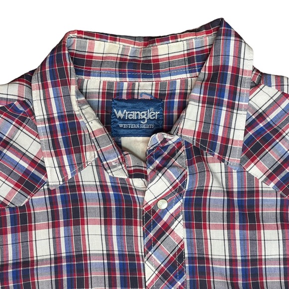 Vtg Wrangler Western Pearl Snap Shirt - Picture 5 of 15